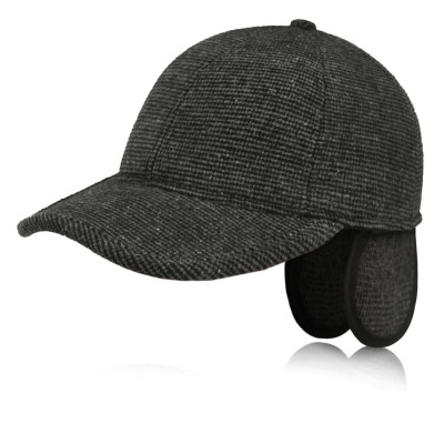 Czapka zimowa z daszkiem 118-2 męska ocieplana z chowanymi nausznikami - Pako Jeans