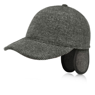 Czapka zimowa z daszkiem 118-4 męska ocieplana z chowanymi nausznikami - Pako Jeans