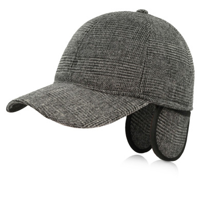 Czapka zimowa z daszkiem 118-5 męska ocieplana z chowanymi nausznikami - Pako Jeans