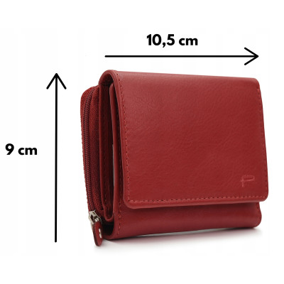 PORTFEL Damski Skórzany RFID Klasyczny Pojemny Czerwony MIDI Pako Jeans - Pakojeans.pl