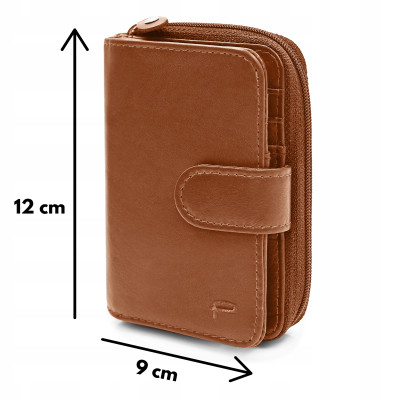 PORTFEL Męski Damski Skórzany RFID Klasyczny Pojemny Camel MIDI Pako Jeans - Pakojeans.pl