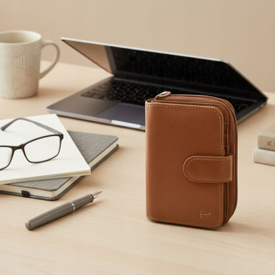 PORTFEL Męski Damski Skórzany RFID Klasyczny Pojemny Camel MIDI Pako Jeans - Pakojeans.pl