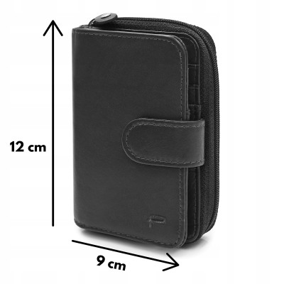 PORTFEL Męski Damski Skórzany RFID Klasyczny Pojemny Czarny MIDI Pako Jeans - Pakojeans.pl