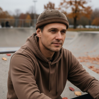 Czapka dokerka krótka leonka vintage brązowa - Pakojeans.pl