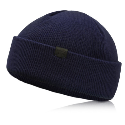 Czapka dokerka zimowa dwuwarstwowa męska GRANATOWA - Pakojeans.pl