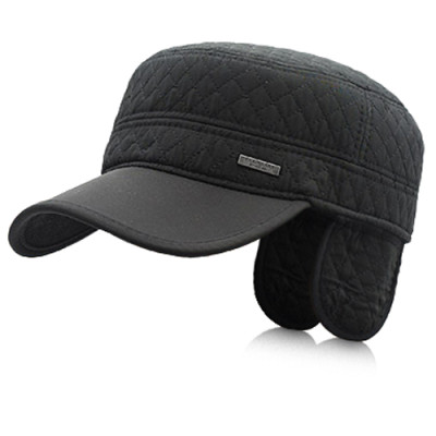 Czapka z Daszkiem PATROLÓWKA z Nausznikami Wodoodporna CZARNA - Pakojeans.pl