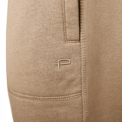 DRES Męski KOMPLET Bawełniany BEŻOWY Bluza z Kapturem i Spodnie Ocieplane Pako Jeans - Pakojeans.pl