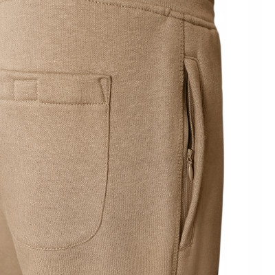 DRES Męski KOMPLET Bawełniany BEŻOWY Bluza z Kapturem i Spodnie Ocieplane Pako Jeans - Pakojeans.pl