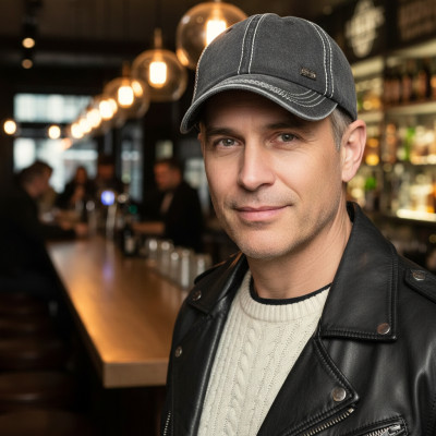 CZAPKA z Daszkiem Bejsbolówka Męska Bawełniana CZARNA Vintage Pako Jeans - Pakojeans.pl