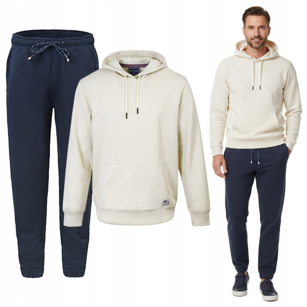 DRES Męski KOMPLET Bawełniany Bluza z Kapturem i Spodnie Nieocieplane Pako Jeans - Pakojeans.pl