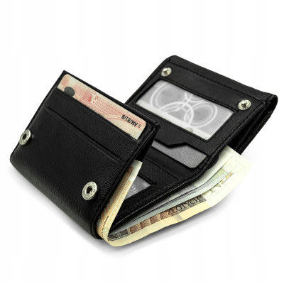 Zestaw Prezentowy Męski Portfel Skórzany Pasek do Spodni Skarpety VIP w Pudełku - Pakojeans.pl