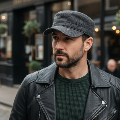 Czapka zimowa PATROLÓWKA męska Pako Jeans 119-3 ocieplana z chowanymi nausznikami - Pako Jeans