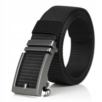 PASEK Męski do Spodni Parciany na Prezent dla Faceta CZARNY w Pudełku - Pakojeans.pl