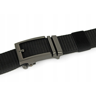 PASEK Męski do Spodni Parciany na Prezent dla Faceta CZARNY w Pudełku - Pakojeans.pl