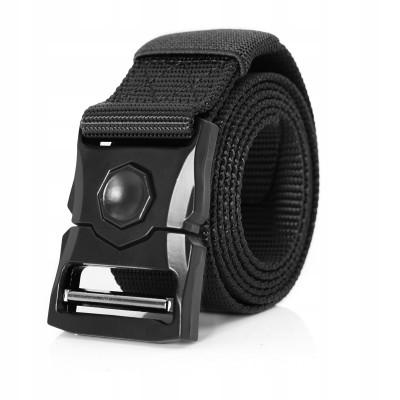 PASEK Męski do Spodni Parciany na Prezent dla Faceta CZARNY w Pudełku - Pakojeans.pl