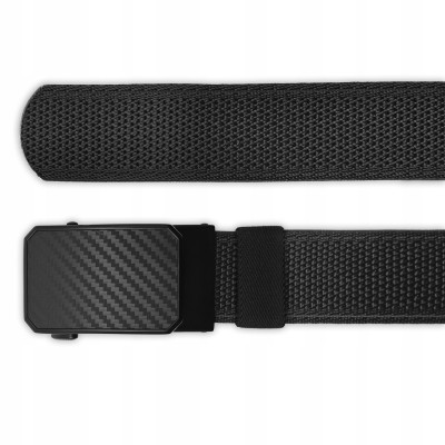 PASEK Męski do Spodni Parciany na Prezent dla Faceta CZARNY w Pudełku - Pakojeans.pl