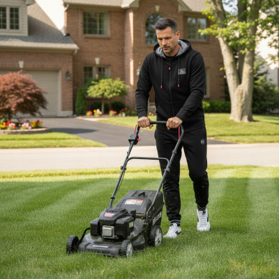 DRES Męski KOMPLET Bawełniany CZARNY Bluza z Kapturem i Spodnie Ocieplane Pako Jeans - Pakojeans.pl
