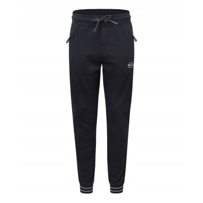 DRES Męski KOMPLET Bawełniany CZARNY Bluza z Kapturem i Spodnie Ocieplane Pako Jeans - Pakojeans.pl