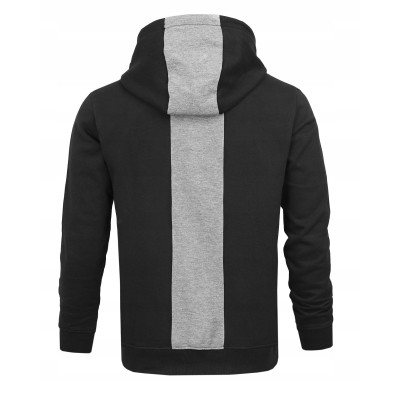 DRES Męski KOMPLET Bawełniany CZARNY Bluza z Kapturem i Spodnie Ocieplane Pako Jeans - Pakojeans.pl