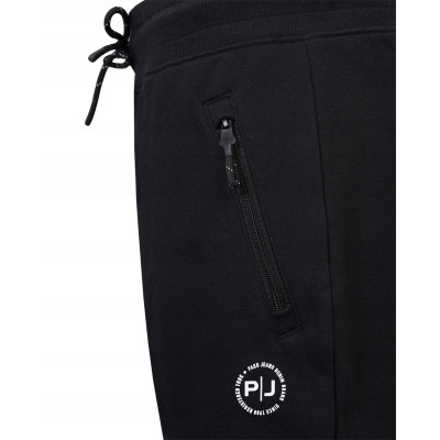 DRES Męski KOMPLET Bawełniany CZARNY Bluza z Kapturem i Spodnie Ocieplane Pako Jeans - Pakojeans.pl