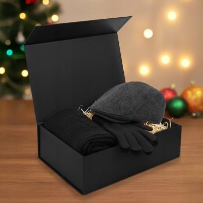 Komplet Męski KASZKIET SZALIK RĘKAWICZKI Zestaw na Prezent + Etui Pako Jeans - Pakojeans.pl