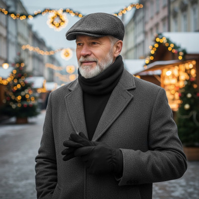 Komplet Męski KASZKIET KOMIN RĘKAWICZKI Zestaw na Prezent Pako Jeans - Pakojeans.pl