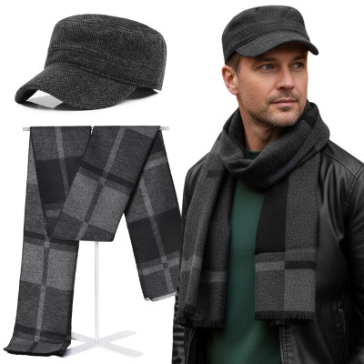 Patrolówka Męska i Szalik Pako Jeans Elegancki Komplet Dla Niego - Pakojeans.pl