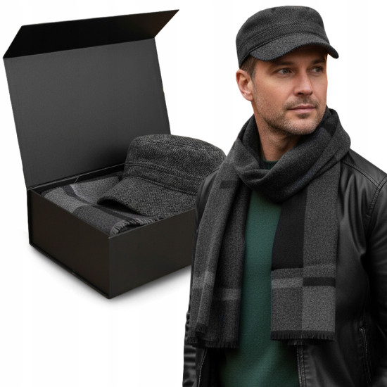 Komplet Męski PATROLÓWKA SZALIK Zestaw na Prezent w Pudełku Pako Jeans - Pakojeans.pl