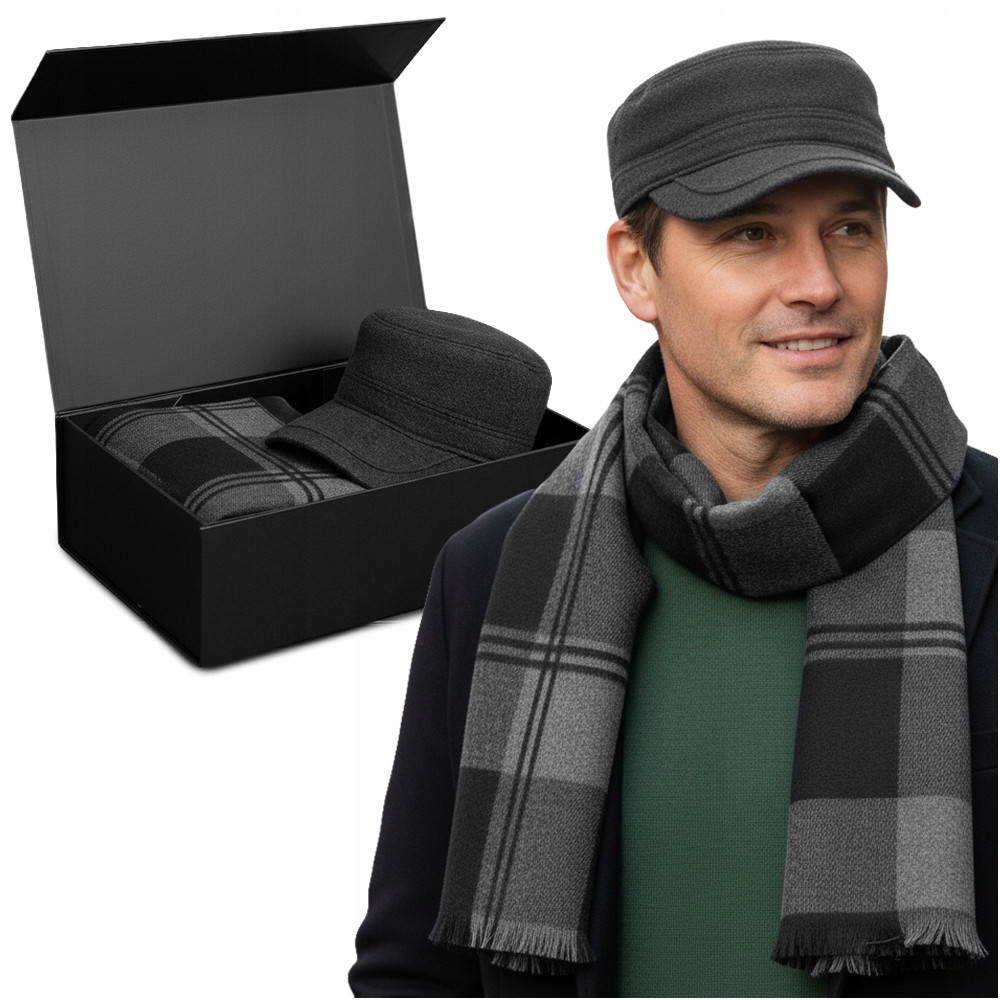 Komplet Męski PATROLÓWKA SZALIK Zestaw na Prezent w Pudełku Pako Jeans - Pakojeans.pl