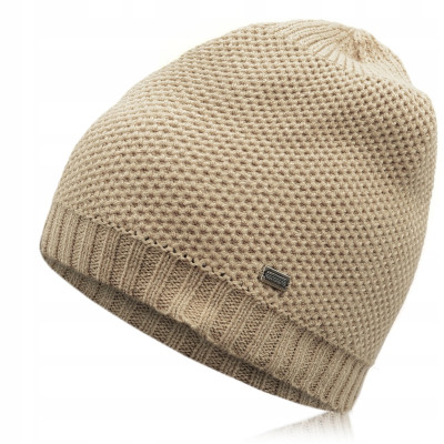 Komplet damski CZAPKA SZALIK Zestaw na Prezent dla Niej w Pudełku Beżowy - Pakojeans.pl