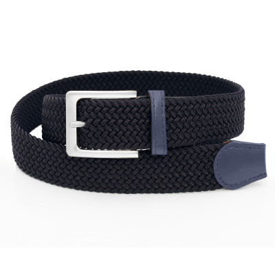 PASEK Pleciony MĘSKI do Spodni RUBB Elastyczny Gumowy GRANATOWY - Pakojeans.pl