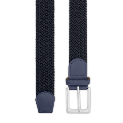 PASEK Pleciony MĘSKI do Spodni RUBB Elastyczny Gumowy GRANATOWY - Pakojeans.pl