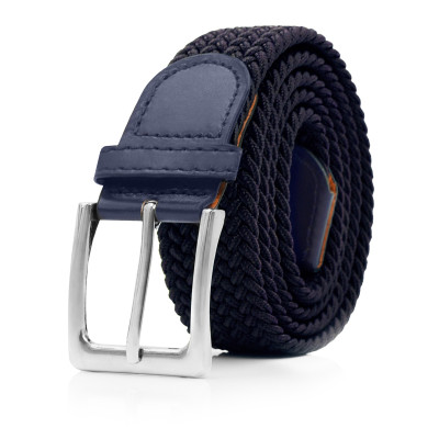 PASEK Pleciony MĘSKI do Spodni RUBB Elastyczny Gumowy GRANATOWY - Pakojeans.pl