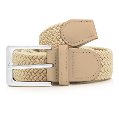 PASEK Pleciony MĘSKI do Spodni RUBB Elastyczny Gumowy JASNOBEŻOWY - Pakojeans.pl