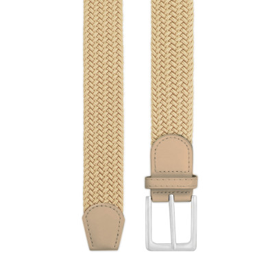 PASEK Pleciony MĘSKI do Spodni RUBB Elastyczny Gumowy JASNOBEŻOWY - Pakojeans.pl