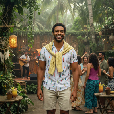 Elegancki SWETER Męski Bawełniany FLINT ŻÓŁTY Warkoczowy Splot Pako Jeans - Pakojeans.pl