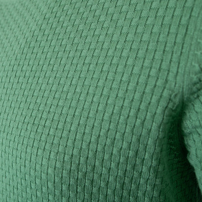 Elegancki SWETER Męski Klasyczny LOOP ZIELONY Bawełniany Pako Jeans - Pakojeans.pl