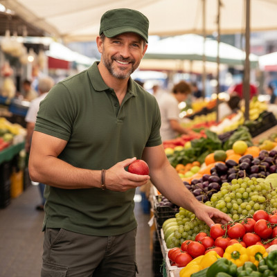 PATROLÓWKA Męska Czapka z Daszkiem Bawełniana ZIELONA KHAKI Pako Jeans - Pakojeans.pl