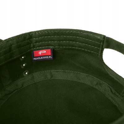 PATROLÓWKA Męska Czapka z Daszkiem Bawełniana ZIELONA KHAKI Pako Jeans - Pakojeans.pl