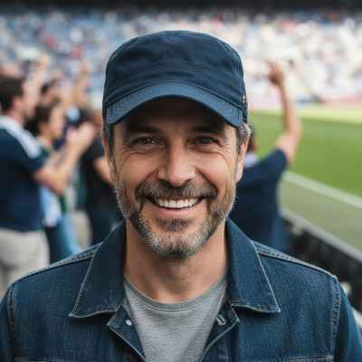 PATROLÓWKA Męska Czapka z Daszkiem Bawełniana GRANATOWA Pako Jeans - Pakojeans.pl