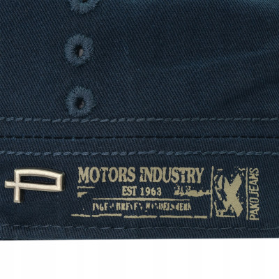 PATROLÓWKA Męska Czapka z Daszkiem Bawełniana GRANATOWA Pako Jeans - Pakojeans.pl