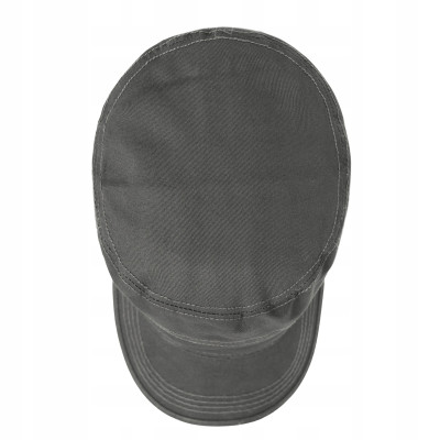 PATROLÓWKA Męska Czapka z Daszkiem Bawełniana GRAFITOWA Pako Jeans - Pakojeans.pl