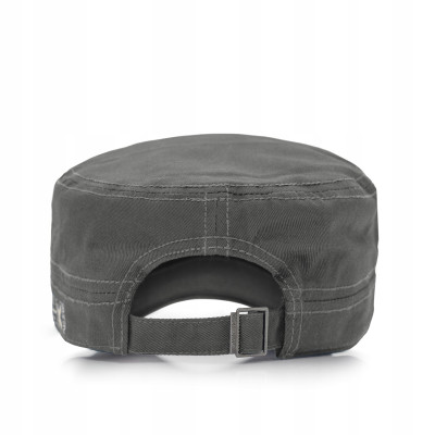 PATROLÓWKA Męska Czapka z Daszkiem Bawełniana GRAFITOWA Pako Jeans - Pakojeans.pl