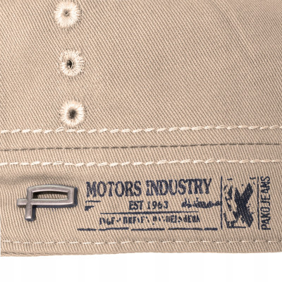PATROLÓWKA Męska Czapka z Daszkiem Bawełniana BEŻOWA Pako Jeans - Pakojeans.pl