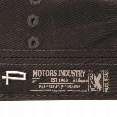 PATROLÓWKA Męska Czapka z Daszkiem Bawełniana CIEMNOBRĄZOWA Pako Jeans