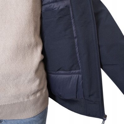 KURTKA BOMBERKA Męska Zimowa bez Kaptura Ciepła DIUM GRANATOWA Pako Jeans - Pakojeans.pl