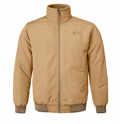 KURTKA BOMBERKA Męska Zimowa bez Kaptura Ciepła DIUM BEŻOWA Pako Jeans - Pakojeans.pl