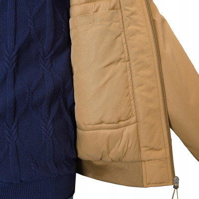 KURTKA BOMBERKA Męska Zimowa bez Kaptura Ciepła DIUM BEŻOWA Pako Jeans - Pakojeans.pl