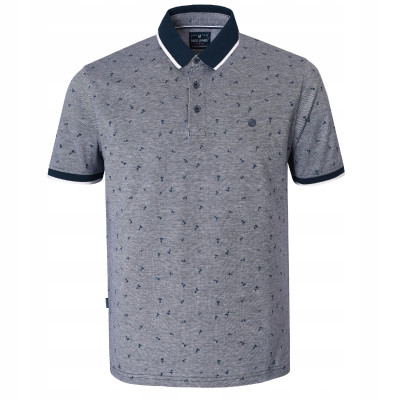 POLO Koszulka Męska GRANATOWA Bawełniana GAEL Elegancka Pako Jeans - Pakojeans.pl