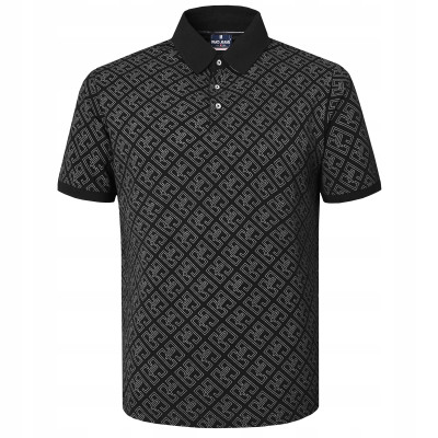 POLO Koszulka Męska CZARNA Bawełniana LEGACY Elegancka Pako Jeans - Pakojeans.pl